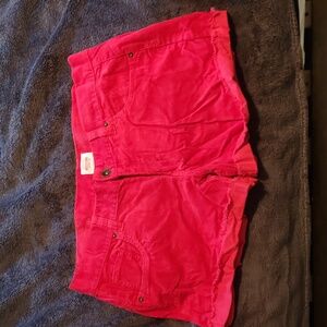 Mossimo Supply Co. Red Corduroy Shorts